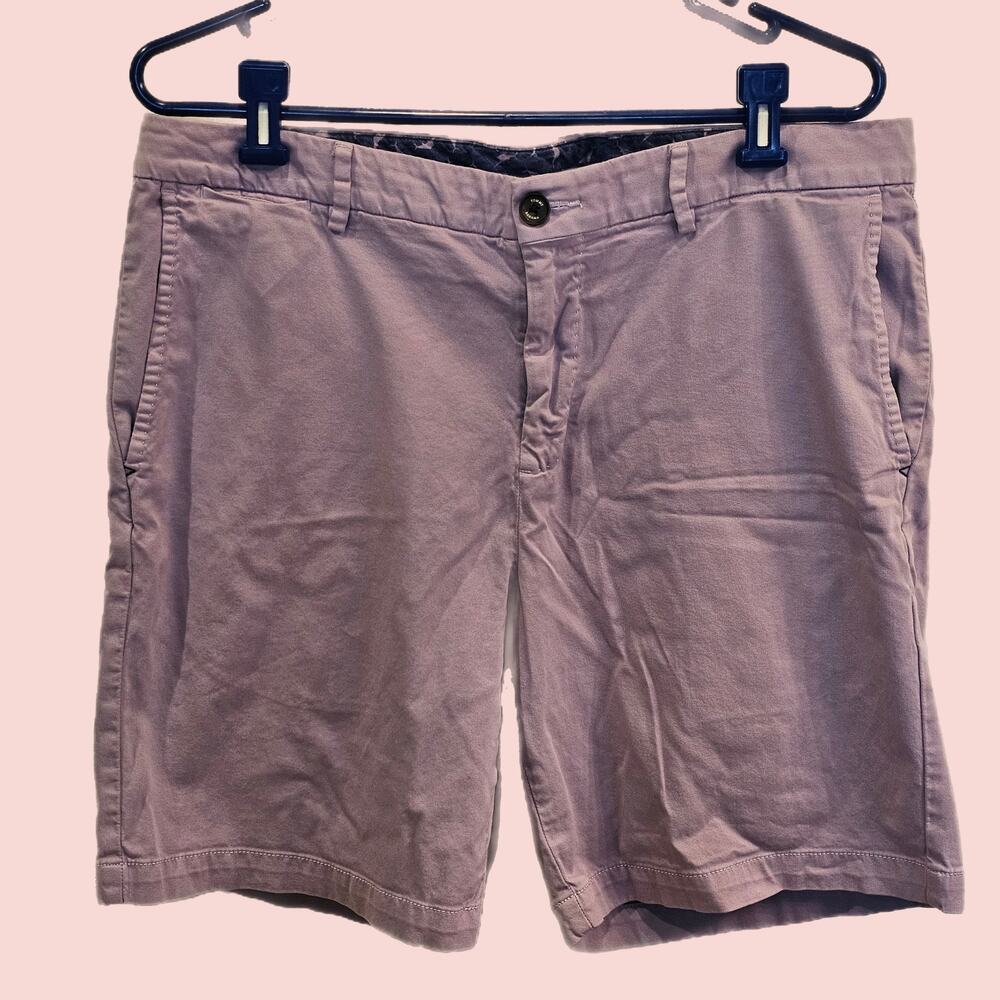 Tommy Bahama Flat Front Shorts Purple Casual Style Mens Size 36